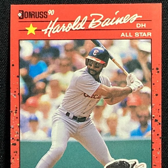 HAROLD BAINS 1990 DONRUSS BASEBALL CARD - Picture 1 of 1